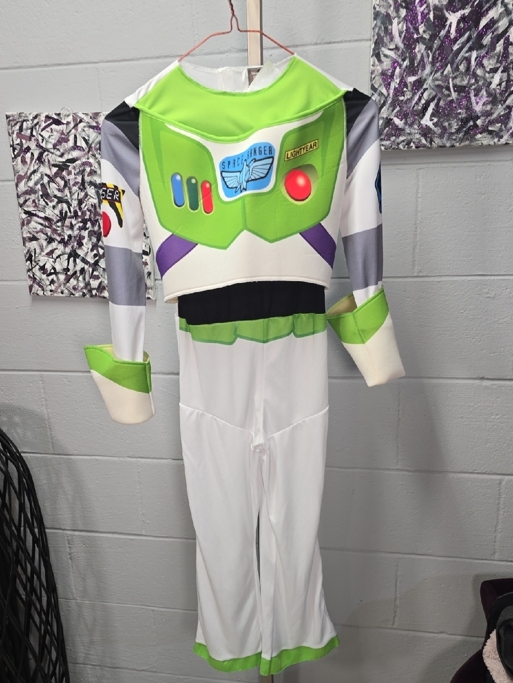 Buzz Lightyear Kids Costume - White & Green Space Ranger Suit